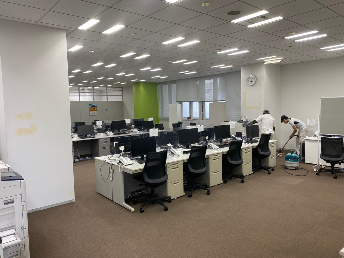 東京都内 OAフロア貼り替え 施工事例