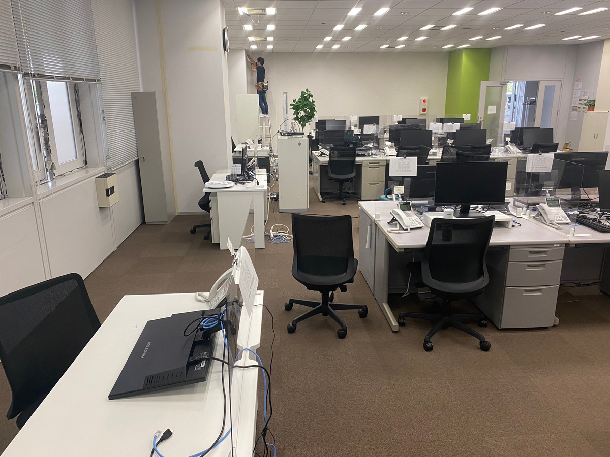 東京都内 OAフロア貼り替え 施工事例