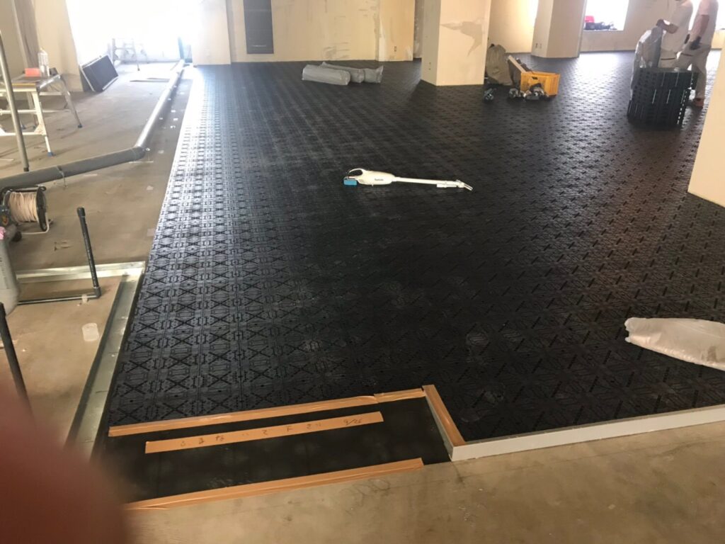 所沢市 OAフロア工事 現場写真