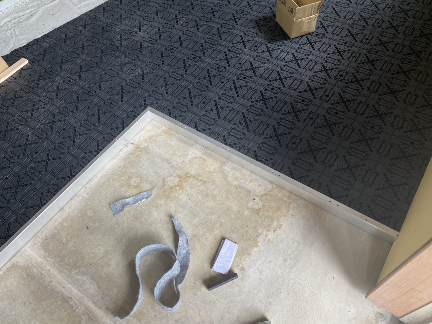 千葉県香取市 OAフロア工事 施工中