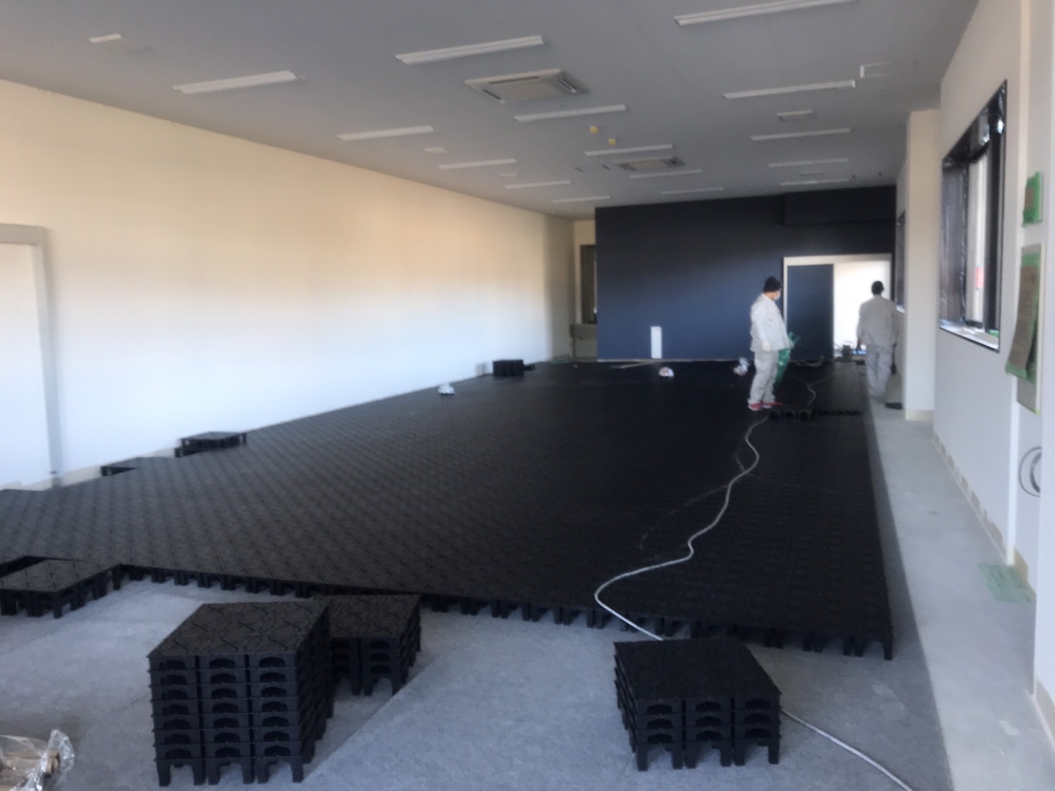 神奈川県小田原市 営所 OAフロア工事 施工中