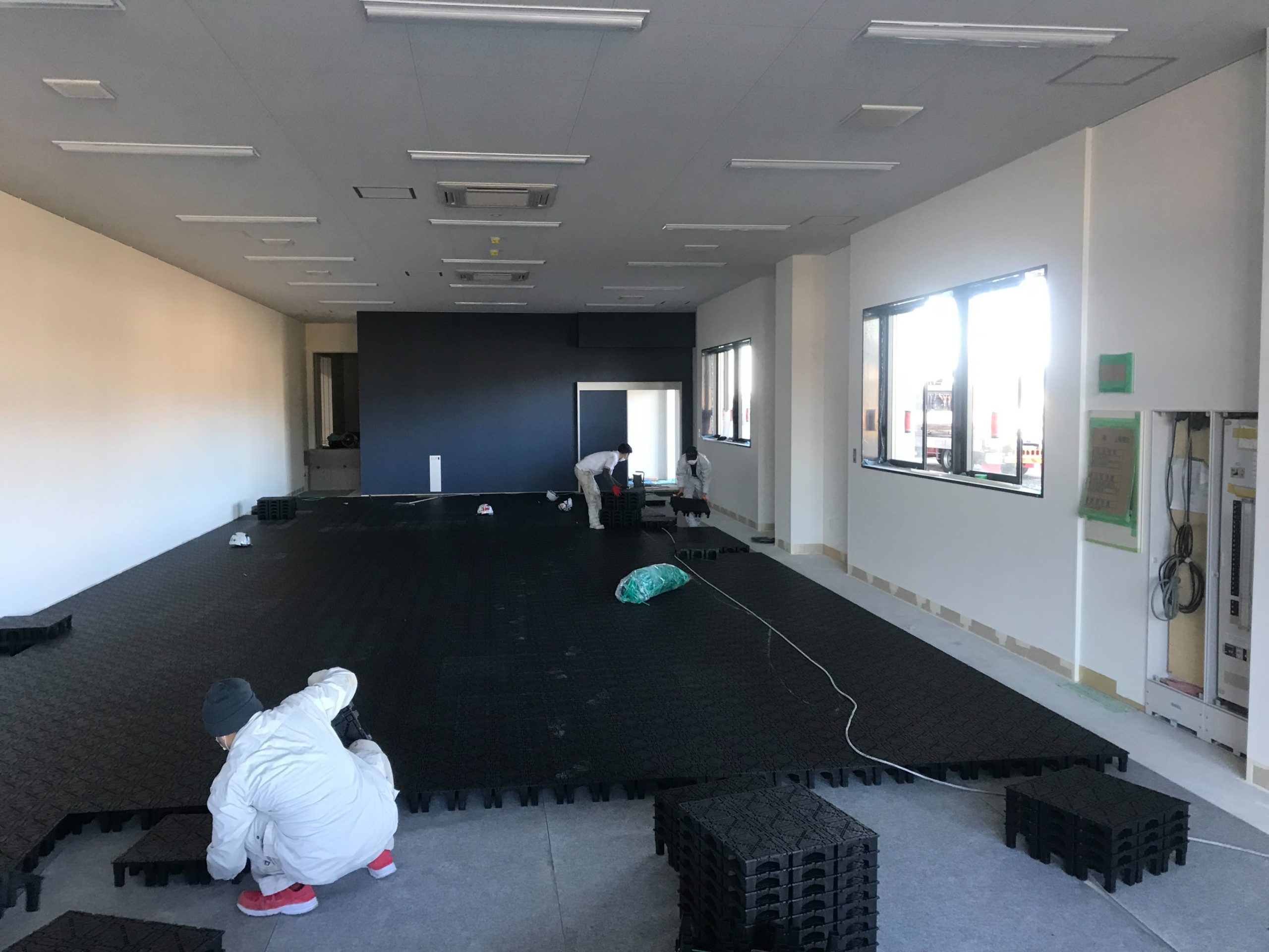 神奈川県小田原市 営所 OAフロア工事 施工中