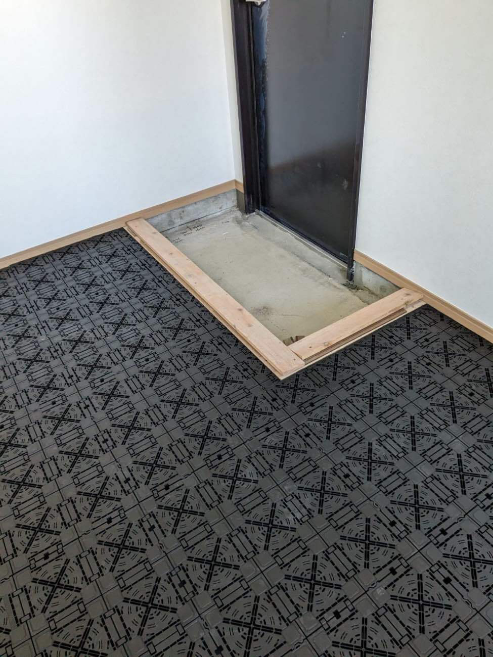 茨城県古河市 事務所新築工事 OAフロア施工後