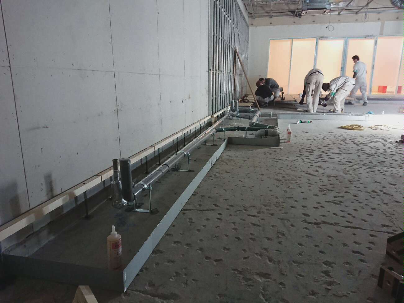 東京都江東区 保育園 OAフロア工事 施工中