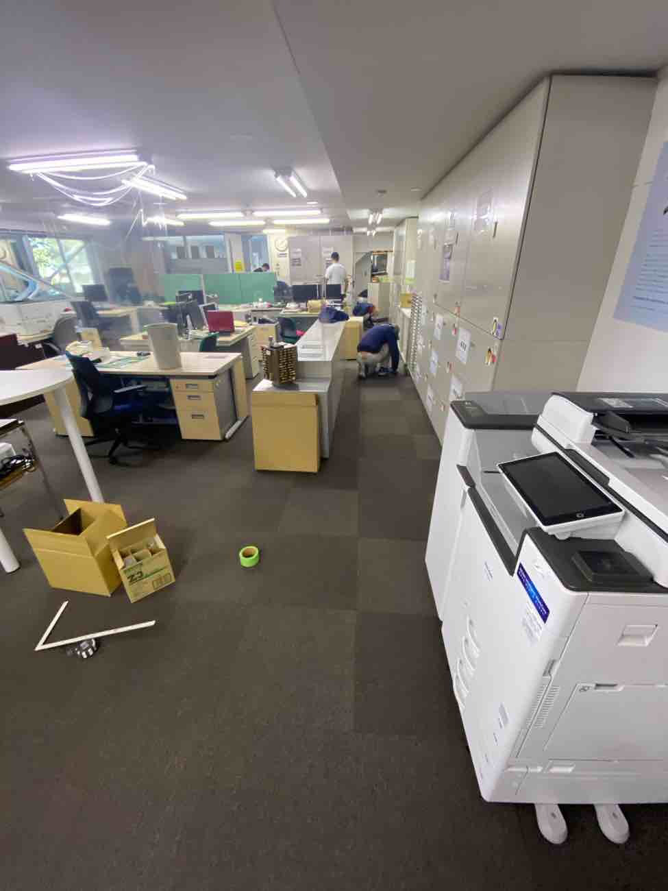 埼玉県加須市 事務所 タイルカーペット張替工事 施工後