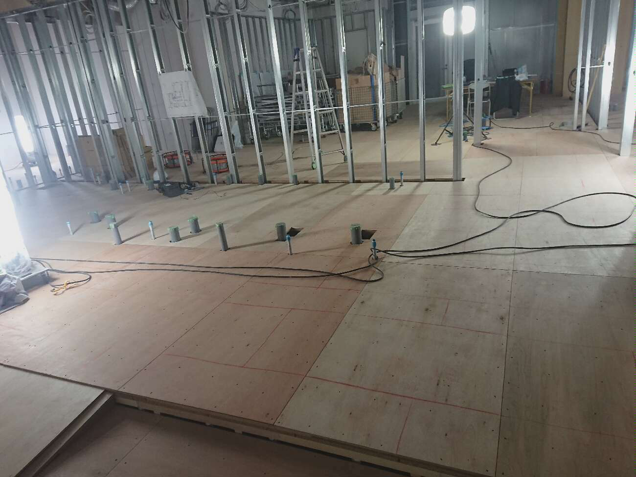 東京都江東区 保育園 OAフロア工事 施工後