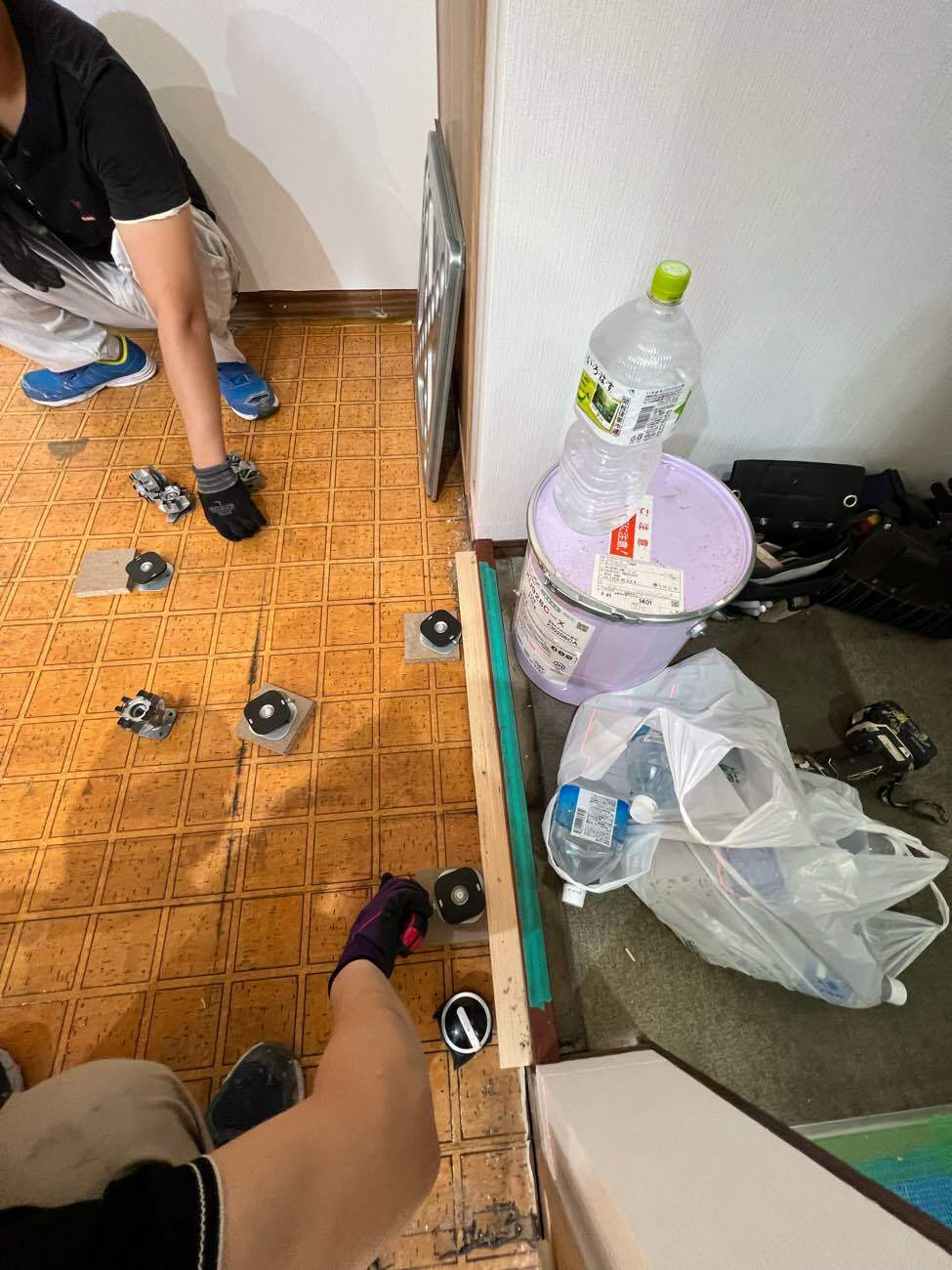 東京都墨田区 オフィス 置床工事 施工中