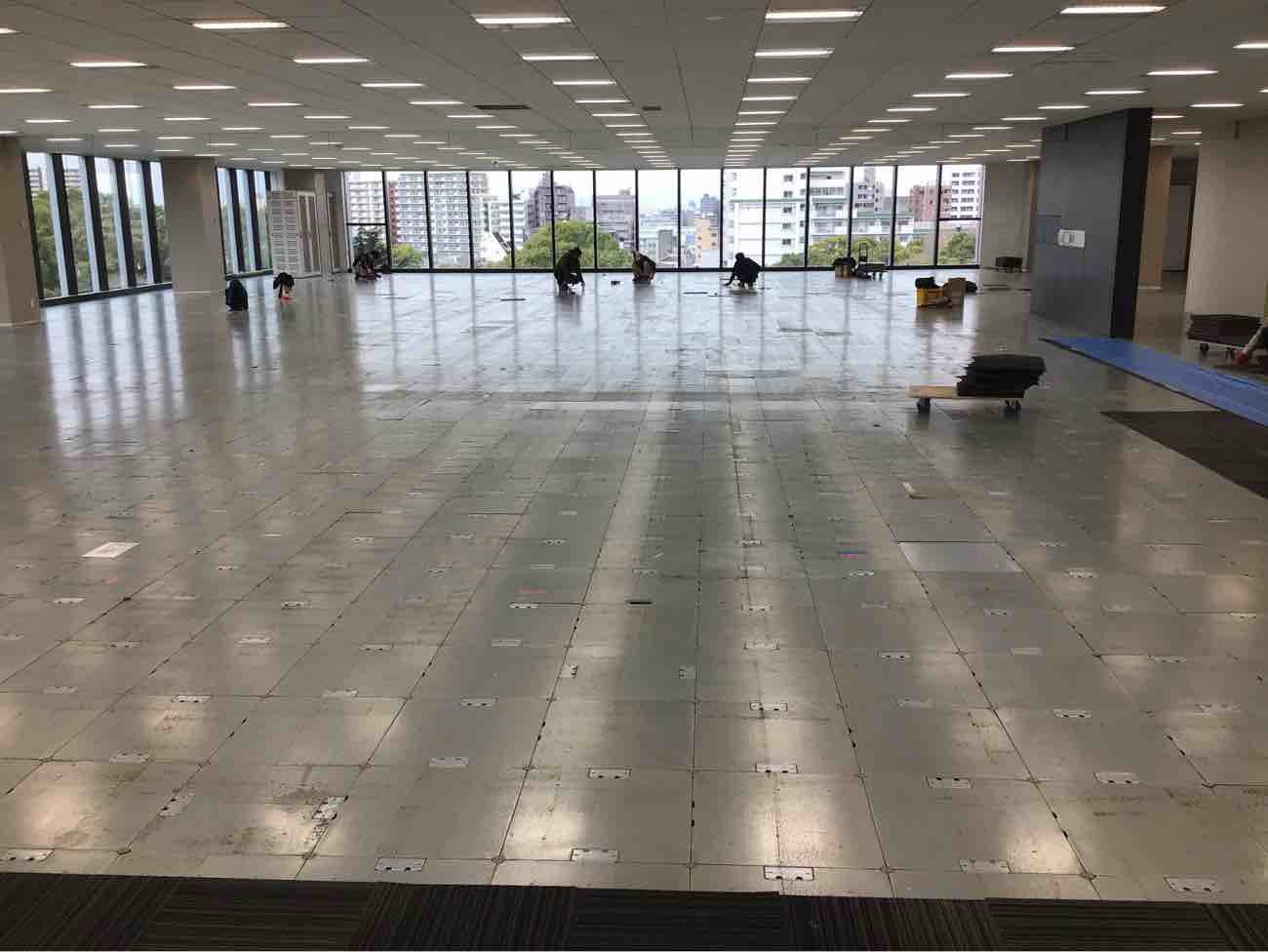 東京都大田区 オフィス OAフロア復旧工事 工事報告